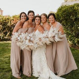 Boho Orange Brown Terracotta Pampas Wedding Boho Bridal Bouquet Ivory Wedding Bouquet Dusty Greenery Artificial Flowers Bridesmaid Bouquet