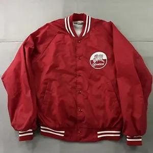 VTG 80s Carnation Condense Milk Flower Nylon Windbreaker Skater Jacket-L-4904