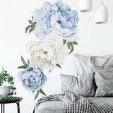 1pc Removable Peony Flower Art Wall Sticker Bedroom Decals Home DIY Decoration