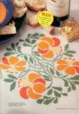 Tiger Lily Table Linens Cross Stitch Magazine Pattern - Lesley Brankin - Flowers