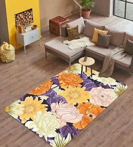 3D Colorful Peonies Flower ZHUA136 Game Non Slip Rug Mat Photo Carpet Amy