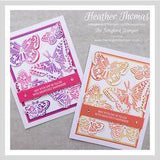 Stenciling with the Brilliant Wings Dies - The Songbird Stamper Flower Delivery