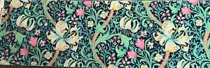 SANDERSON CURTAIN FABRIC DESIGN Golden Lily Velvet 0.40 METRE GALACTIC INK
