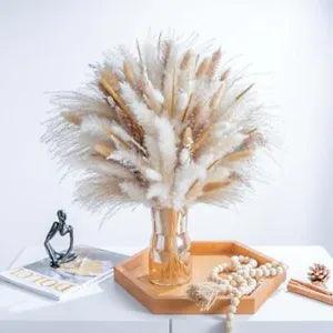 Natural Dried Pampas Grass Boho Home Decor Bouquet Phragmites Dried Flowers New