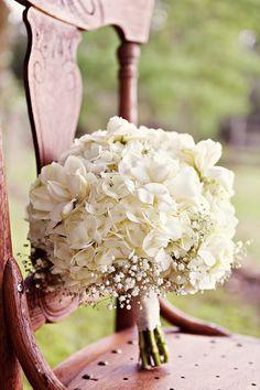 White Hydrangea Bridal Bouquet Flower Delivery