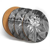 4 x Coasters - BW - Tropical Lily Plant Flower #42175