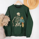 Skeleton Plant Sweatshirt, The Gardener Sweatshirt, Gardening Lover Gifts Sweat, Skeleton Graphic Sweathirt, Plant Gift, Plant Lover Mom