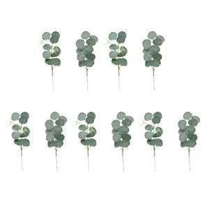 10pcs Artificial Plant Decor Eucalyptus Dried Flowers Eucalyptus Dried