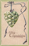 Heart Filled With Lovely Lily of the Valley on 1911 Hearty Congratulations PC