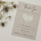 In Lieu of Favours Cards, Charity Wedding Favours, Charity Donation Card, Gift Cards, Seed Favours, Wedding Favour, Flower Seed Favour