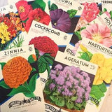 10 Vintage Flower Seed Packets. Vintage Spring Summer. Junk Journal. Journal Embellishment. Vintage Ephemera. Craft Supplies.