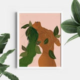Earth Child Art Print, Gifts for Mom, Mothers Day Gifts, plant lover art, plant mom, crazy plant lady art