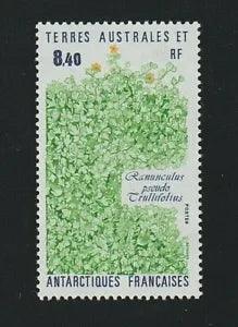 EDSROOM-7521 French Southern Antarctica 157 LH 1990 Complete Ranunculus Flower