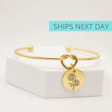 Personalized Sunflower bracelet, flower bracelet, sunflower charm, floral pendant, custom flower bracelet, sunflower jewelry, flower jewelry