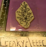 LILY FLOWERS BUDS BRANCH STEM 1 CLING RUBBER STAMP CREAKYATTIC