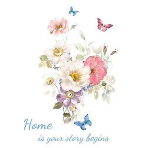 Express Your Style with Peony Flowers Wall Stickers Easy to Install and Remove