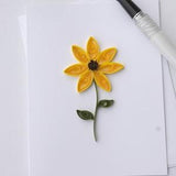 sunflower card | blank card | custom card | card for her | floral card | paper quilling card | paper art | birthday card