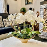 JASMINE PARIS- Luxurious jewelry for your home -Luxury arrangement -White  Orchids-Christmas gift,Valentine days - Accessories for home