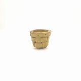 3" Handmade Ceramic Stoneware Woven Orchid Pot, Succulent Container, 3" Woven Cache Pot