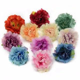 10pcs 4.5cm Artificial Silk Flower Head Fall Vivid Peony For Wedding Home...
