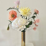 Handcrafted paper botanicals. Lifelike Peony, Iceland Poppy, Rose, Sweet Pea, Freesia, Cactus Dahlia for a thoughtful gift and home decor.