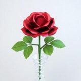 Paper Ruby Rose 40th Anniversary Gift for Wife / Ruby Red Flower for Fortieth Anniversary Gift for Her / Ruby Anniversary Gift for Parents