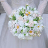 White peony bouquet/peony bouquet/silk peony bouquet/bridal bouquet/wedding bouquet/round bouquet/fantastic rose bouquet/rustic wedding