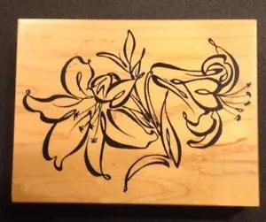 PSX Rubber Stamp K-2275 Lily Flower
