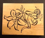 PSX Rubber Stamp K-2275 Lily Flower