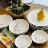 Castlecourt Fine China Rose Bouquet Pattern ~ Dessert Bowls ~ Soup Bowls ~ Salad Plates ~ Dinner Plates ~ Sold Separately ~ Made in Japan
