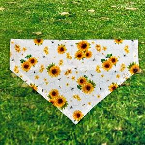 Sunflowers & Bees Pet Bandana