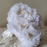 Handmade bridal bouquet with pearls and roses - Elegant bridal bouquet, wedding day, women's bouquets, bouquet flowers