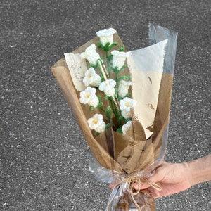 Finished Delicate Crocheted Lily-of-the-Valley Bouquet - Handcrafted Springtime Charm