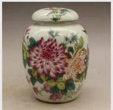Boutique Chinese Pink Peony Pattern Hand Drawn Flowers Birds Tea Pot S502