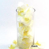 20 Ivory Cream Phalaenopsis Orchid Silk Flower Heads Artificial Petal Wedding Bridal Hair Clips Headbands Dress Centerpiece Decor