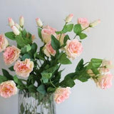 27.5" Faux Real Touch Lisianthus Eustoma Blossom Branch-Blush Pink, DIY Florals | Wedding/Home Decoration/Bouquets/Centerpieces | Gifts