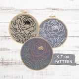 Beginner Embroidery Kit: Flower Craft Kit For Adults