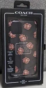 Coach Case Dreamy Peony Clear Glitter iPhone 11 Pro Rose Gold Floral Flowers NEW