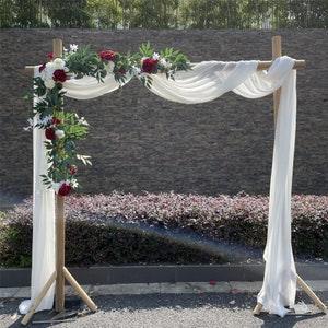 Eucalyptus Garland,Wedding Arch Flowers, 6FT Artificial Burgundy Rose Flower Vines for Wedding Arch, Table Centerpiece, Ceremony Decoration