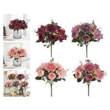 Retro Style Artificial Peony Flowers Bouquet Table Centerpiece Floral Ornament