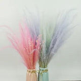 25Pcs Natural Dried Flower Reed Fendai Grass Wedding Party Home Floral Decor DIY