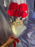 Handmade Crochet Flower Bouquet Craft Gifts: Jasmin, Tulip, Carnation.