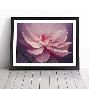 Creative Carnation Flower Framed Wall Art Poster Print Home Decor Picture Large