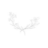 Hand Drawn Orchid Flower Arrangements. Floral Decorative Design Elements. Wreath-2. Vector Illustration. Gentle Leaves, Feminine Logos.