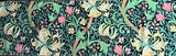 SANDERSON CURTAIN FABRIC DESIGN Golden Lily Velvet 0.35  METRE GALACTIC INK no 2