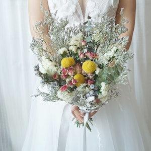 Lovergrass& Roses Bonquet Boho wedding bouquet,Natural wedding flowers,bouquet,Dried flowers bouquet,Bridal/Wedding bouquet