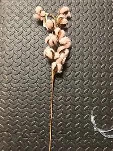 Blush Cotton Stem Flower Cotton Boll Branches
