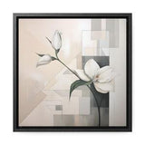 White Orchid Flower Abstract Framed Wall Art, White Orchid, Orchid Art, Orchid Abstract Art, Flower Art, Flower Abstract, Botanical Wall Art