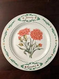 Domestications *BIRTH MONTH & FLOWER*8 1/4" SALAD PLATE* JANUARY CARNATION