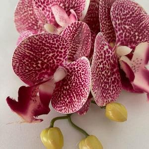 Artificial Orchid, Make your own Plant, Christmas Gift, Real Look Orchids, Pink Speckled Orchid, Phalaenopsis, Faux Orchid Flower